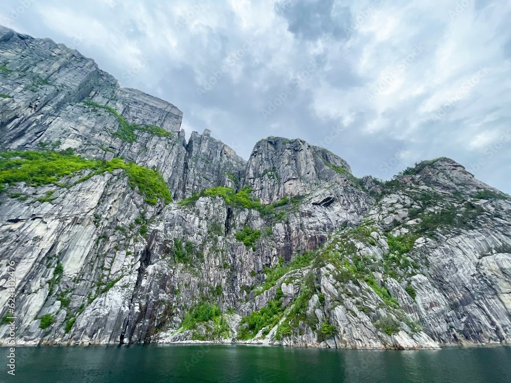 The famous rock destination in Norway, Preikestolen The famous rock destination in Norway, Preikestolen