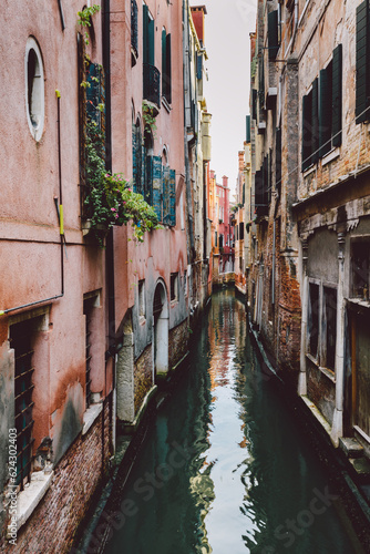 Venice  Italy a scenic narrow canal