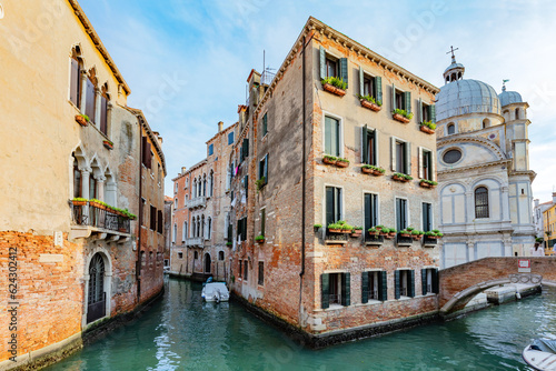 Venice, Italy a canal with bridge © Photocreo Bednarek