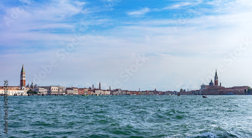 Venice, Italy panorama from channel