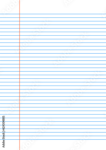 college medium ruled paper background for student. vector