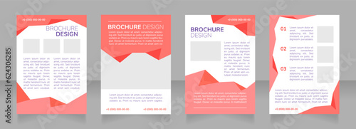 Social university event promo blank brochure layout design. Vertical poster template set with empty copy space for text. Premade corporate reports collection. Editable flyer paper pages