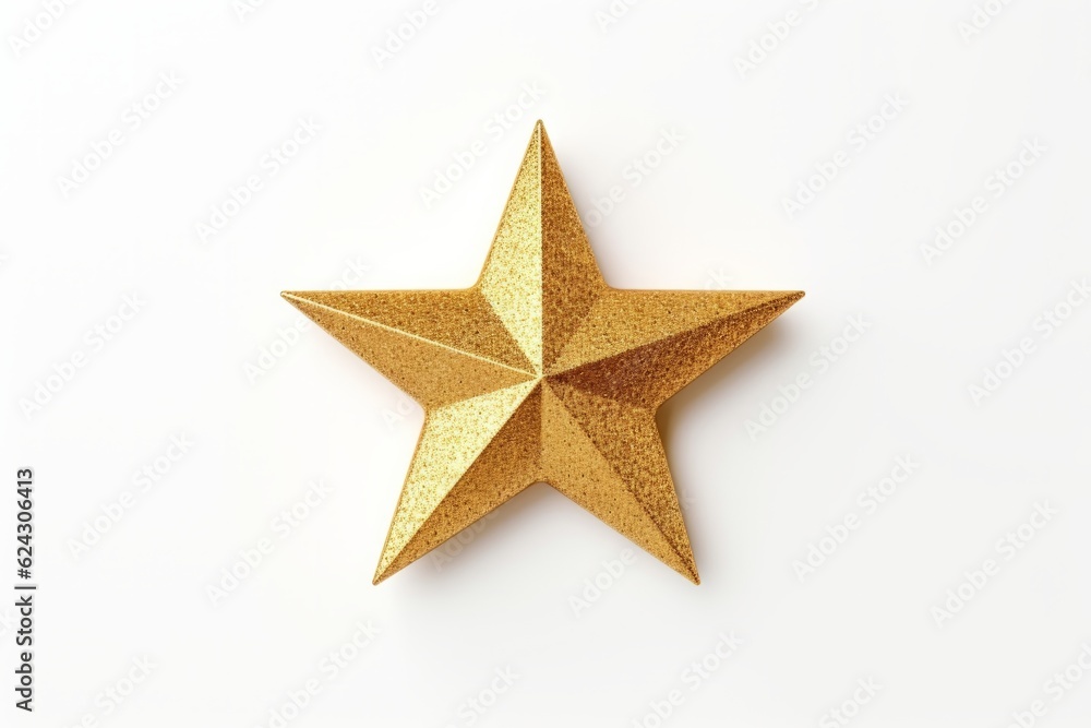Golden glitter star isolated on white background. Golden glitter star isolated on white background.
