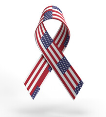 Ribbon bow usa flag us president country national united state america white blue star symbol decoration military 911 september veteran election day politic government november gift democracy vote 