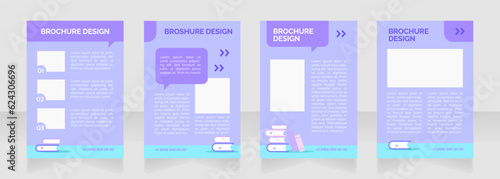 Private tuition advertisement blank brochure layout design. Vertical poster template set with empty copy space for text. Premade corporate reports collection. Editable flyer paper pages