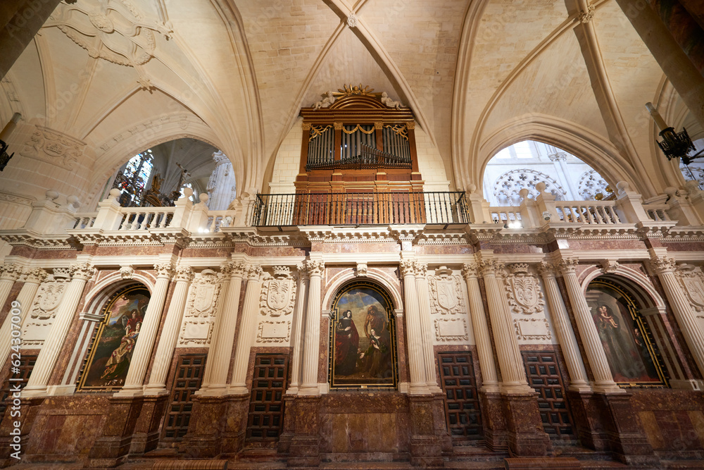 Interior view of the Cathedral of Burgos