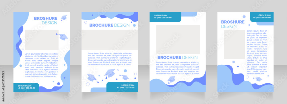Donation to graduate school blank brochure layout design. Vertical poster template set with empty copy space for text. Premade corporate reports collection. Editable flyer paper pages Donation to graduate school blank brochure layout design. Vertical poster template set with empty copy space for text. Premade corporate reports collection. Editable flyer paper pages