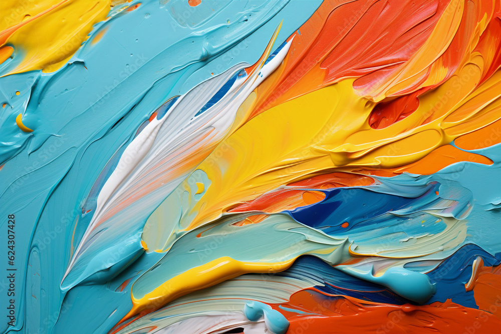 abstract colorful dried up strokes of paint. abstract colorful dried up strokes of paint.
