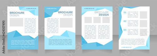 Informal learning opportunities blank brochure layout design. Vertical poster template set with empty copy space for text. Premade corporate reports collection. Editable flyer paper pages