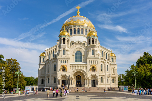 Naval Cathedral of Saint Nicholas in Kronstadt, St. Petersburg, Russia  photo