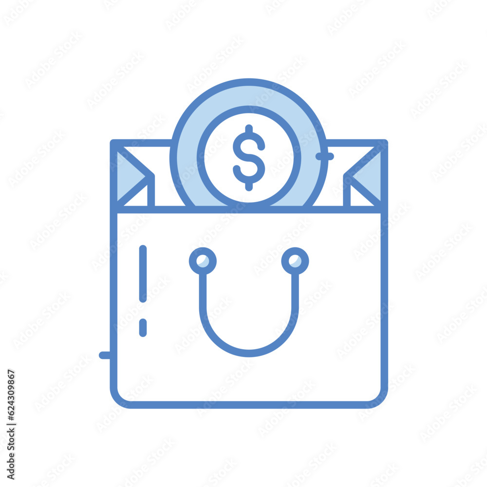 Shopping Budged Icons, vector stock illustration. Shopping Budged Icons, vector stock illustration.