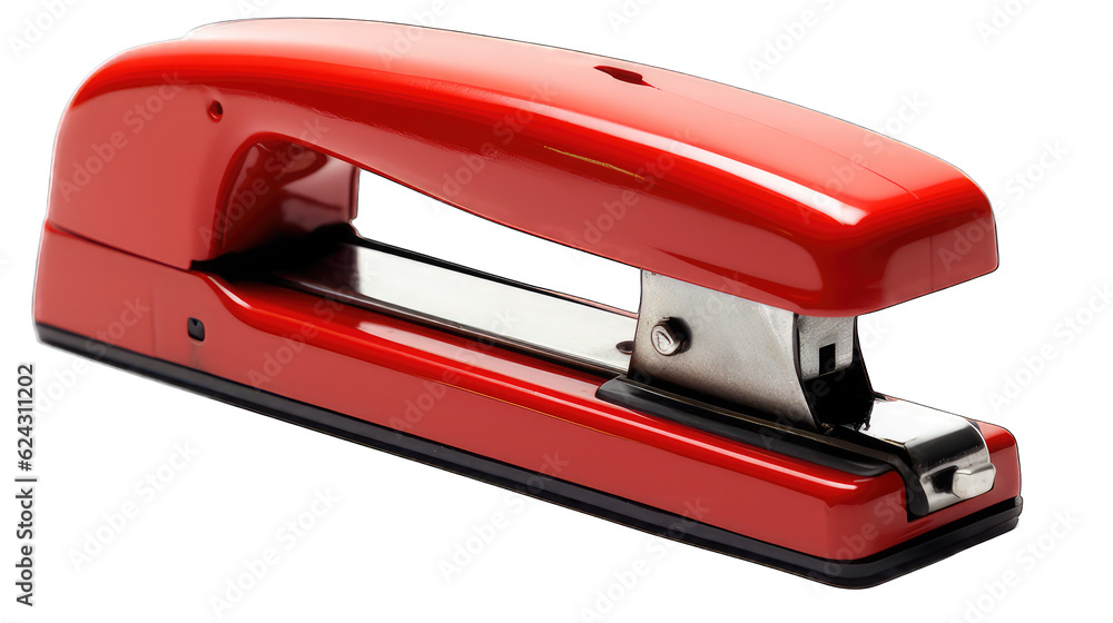 red stapler isolated on white red stapler isolated on white
