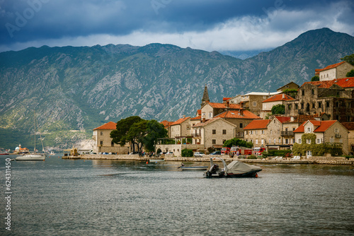 View of charming Village of Perast along the Boka Kotor bay coastline © Anna Lurye