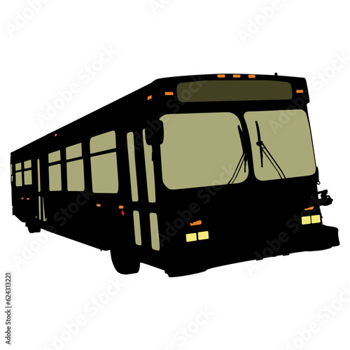 bus isolated on white background