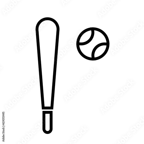 Bat and Baseball Icon