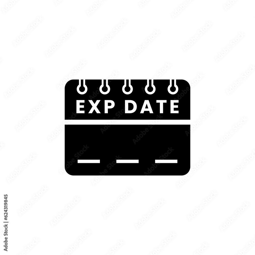 Expired date icon vector or Expired date icon symbol vector isolated. Best Expired date icon for product packaging design element. Simple Expired date symbol vector for element design. Expired date icon vector or Expired date icon symbol vector isolated. Best Expired date icon for product packaging design element. Simple Expired date symbol vector for element design.
