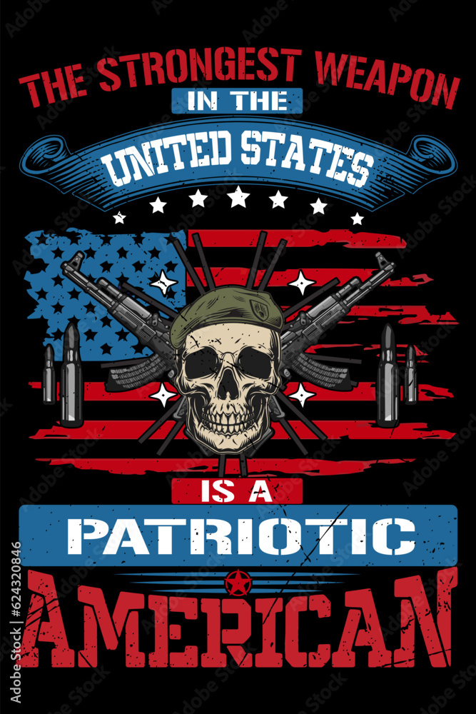 American army patriotic t shirt design