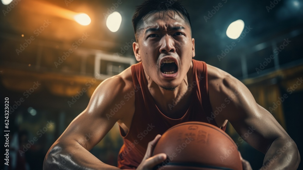 Excitement Builds: Close-up of Basketball Player's Hands Ready for the Final Shot Excitement Builds: Close-up of Basketball Player's Hands Ready for the Final Shot