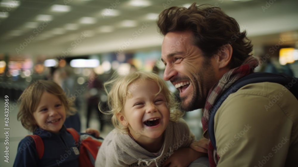 Embracing Love: A Candid Moment of Joyous Airport Reunion Embracing Love: A Candid Moment of Joyous Airport Reunion