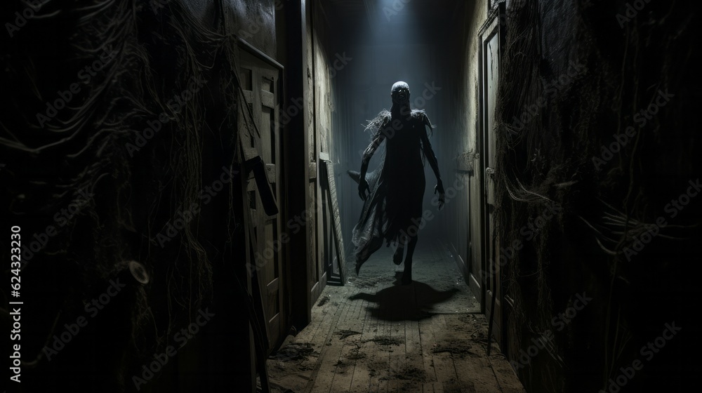 A Haunting Journey: Exploring a Dimly Lit Haunted House A Haunting Journey: Exploring a Dimly Lit Haunted House