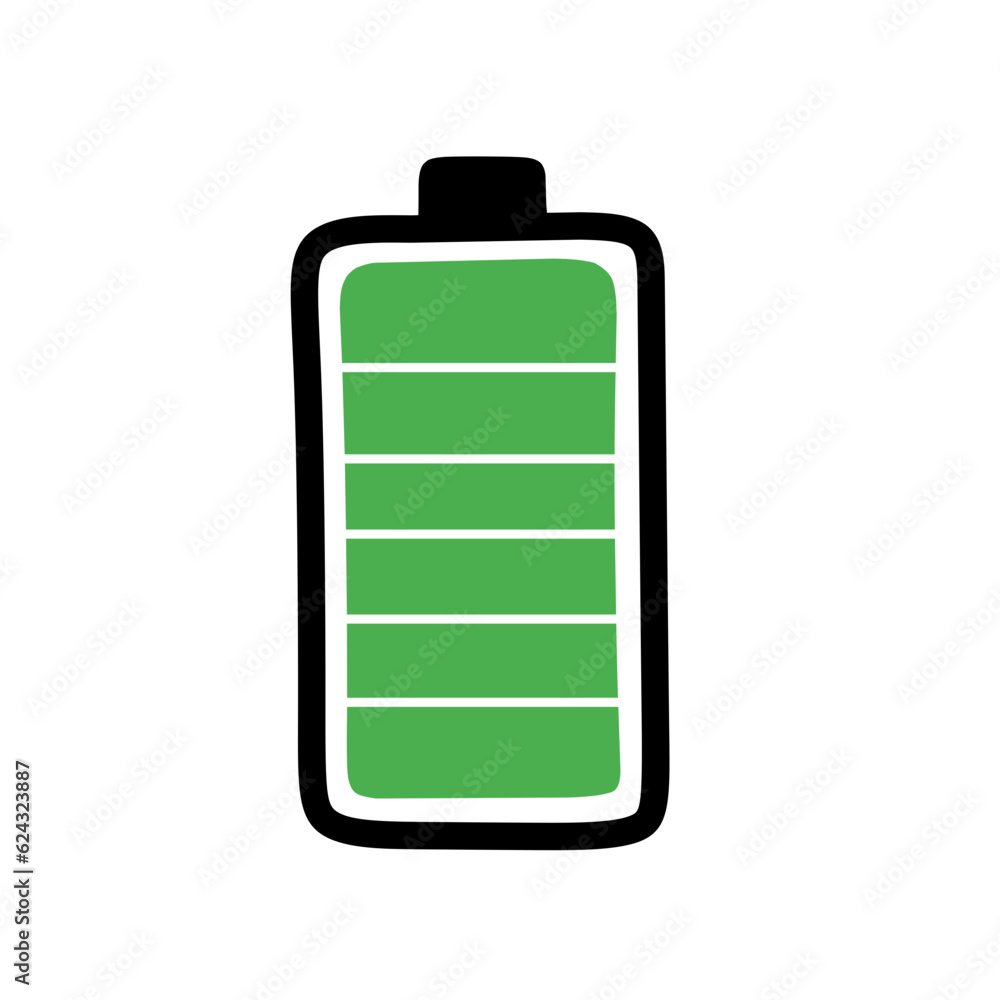 Battery charge indicator icons Battery charge indicator icons