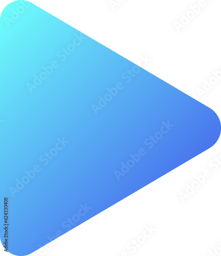 Play pixel perfect flat gradient two-color ui icon. Multimedia player control. Start music playing. Simple filled pictogram. GUI, UX design for mobile application. Vector isolated RGB illustration