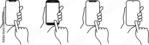 スマホと手のセット