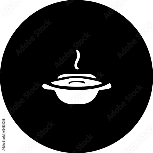 Hot pot food outline icon. linear style sign for mobile concept and sign, symbol, vector, art