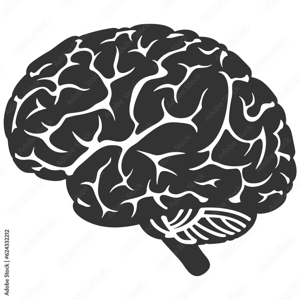 Brain idea symbol icon vector image. Illustration of the creative intelligence think design image Brain idea symbol icon vector image. Illustration of the creative intelligence think design image