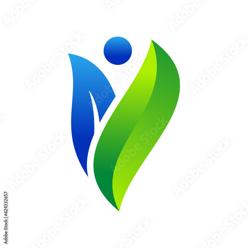 Natural health logo design