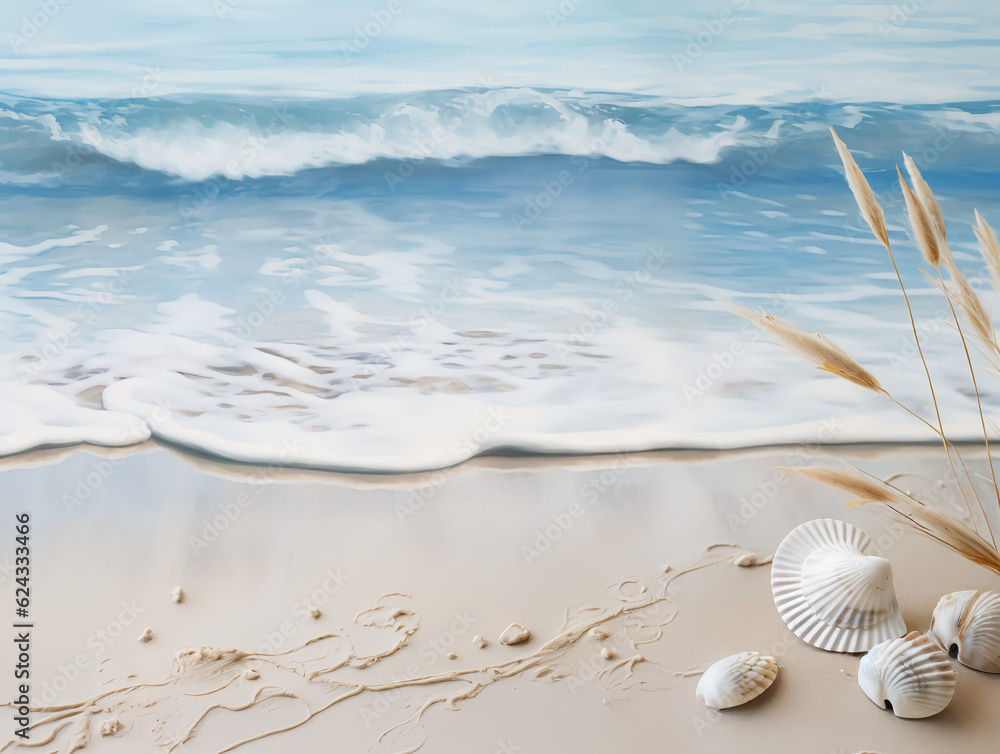 light breeze on the sea, sandy realistic beach,generated AL light breeze on the sea, sandy realistic beach,generated AL
