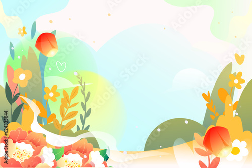 Tanabata Valentine s Day Cowherd and Weaver Girl Magpie Bridge Meeting Love Characters Illustration