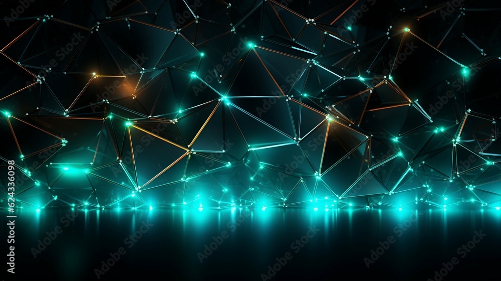 Obraz premium Abstract background 3d polygon texture. ai generate