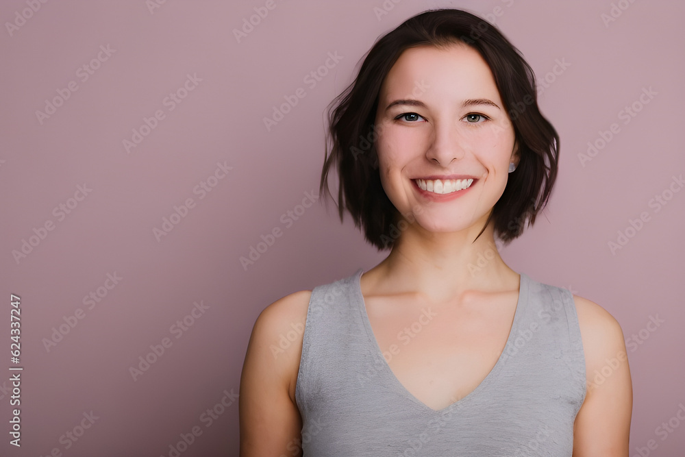 A beautiful woman who is smiling. Geneative AI A beautiful woman who is smiling. Geneative AI