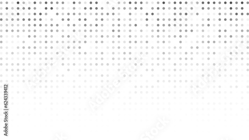 Monochrome halftone background with dots