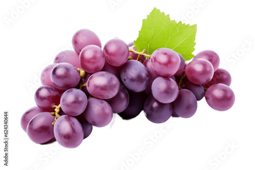 Grapes: Isolated on transparent Background. Generative AI