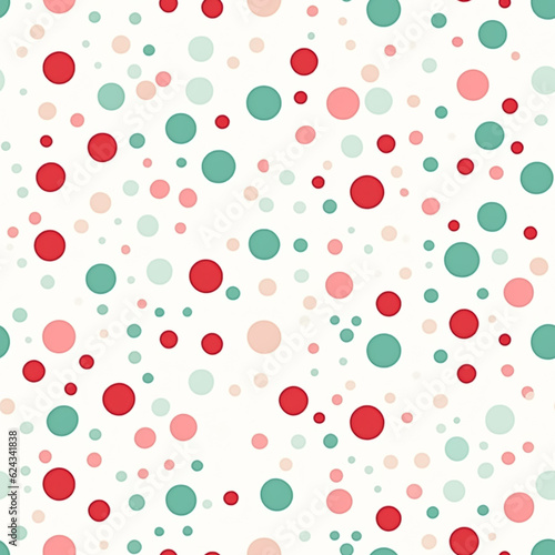 Seamless pattern, tileable polka dot country style print for minimal dotted wallpaper, wrapping paper, scrapbook, fabric and dots product design