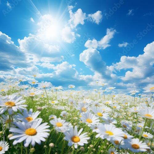 meadow with daisies