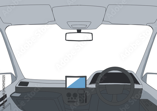 車から見た景色