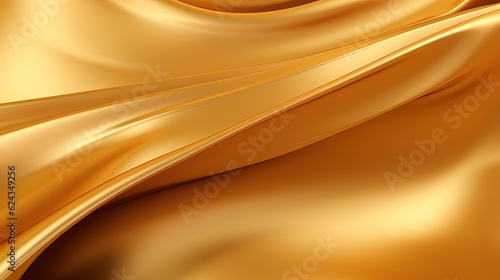 abstract gold background  golden fabric swirl wrinkle  Generative Ai