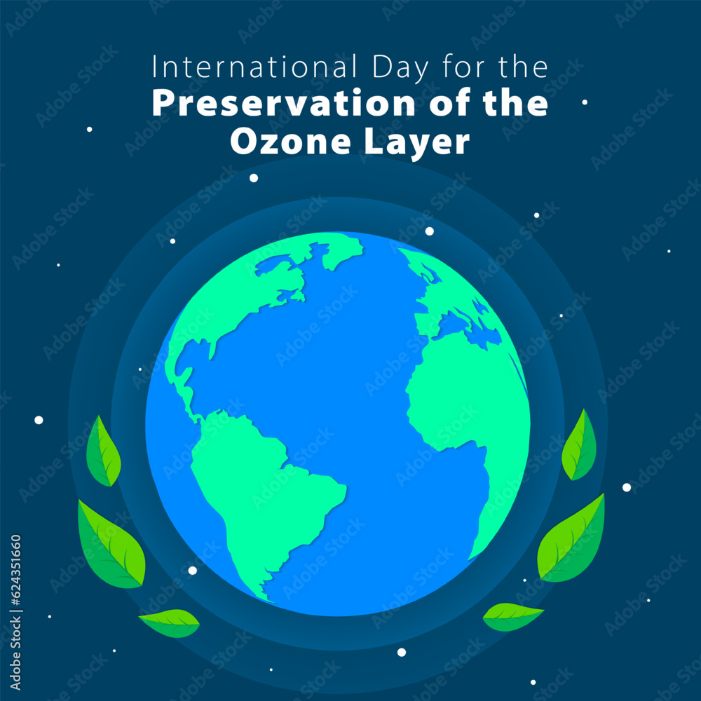 International day of preservation of the ozone layer, September 16th. World ozone day concept design. Vector illustration International day of preservation of the ozone layer, September 16th. World ozone day concept design. Vector illustration