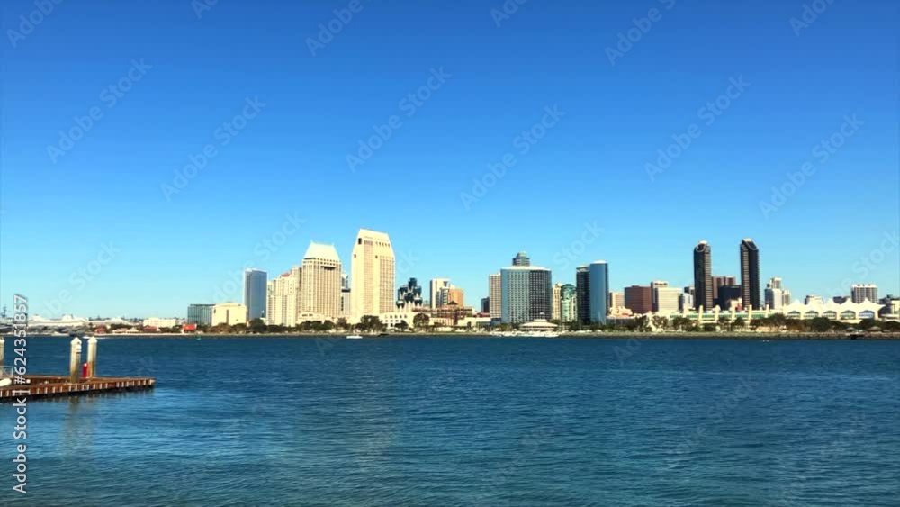 Views of San Diego city skyline from Coronado Island Views of San Diego city skyline from Coronado Island