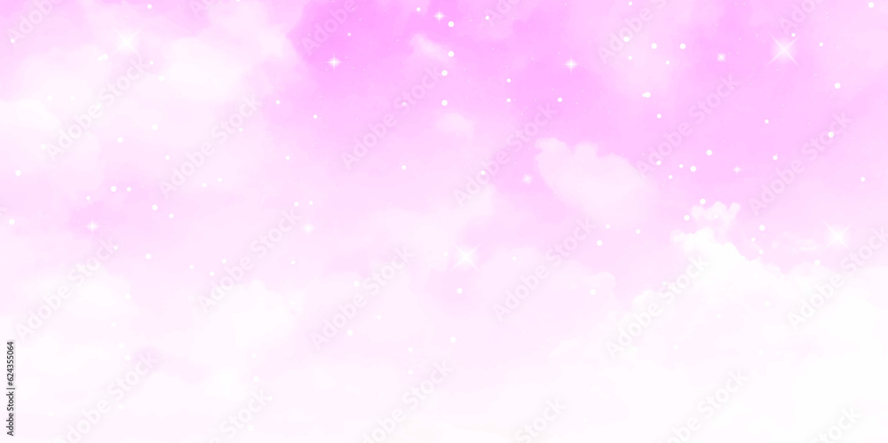 Sky nature landscape background. Light Purple, Pink vector layout with bright stars. Modern geometric abstract illustration with stars. Design for your business promotion. Sky nature landscape background. Light Purple, Pink vector layout with bright stars. Modern geometric abstract illustration with stars. Design for your business promotion.
