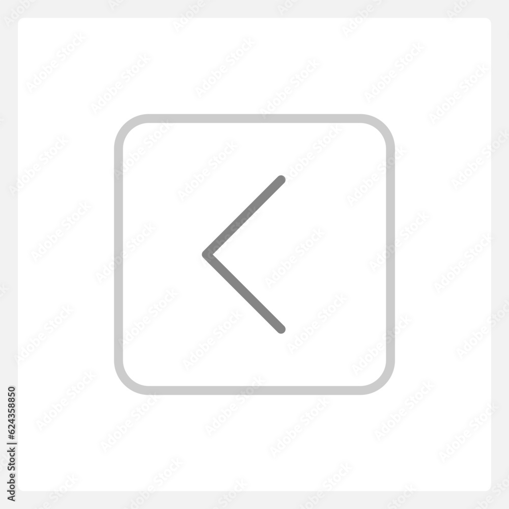 Normal back arrow button UI element template. Editable isolated vector dashboard component. Flat user interface. Visual data presentation. Web design widget for mobile application with light theme Normal back arrow button UI element template. Editable isolated vector dashboard component. Flat user interface. Visual data presentation. Web design widget for mobile application with light theme