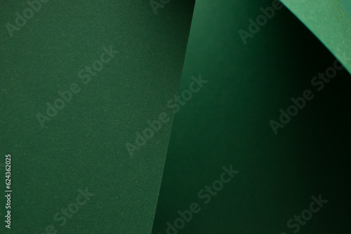 Abstract 3d geometric green background, copy space