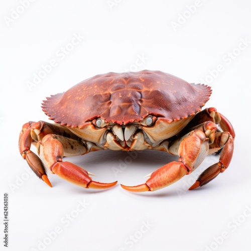 Crab isolated on white background. Generative AI