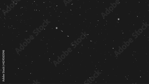 Night starry sky with stars and planets suitable as background. Galaxies, Milky way galaxy, Vector illustration.