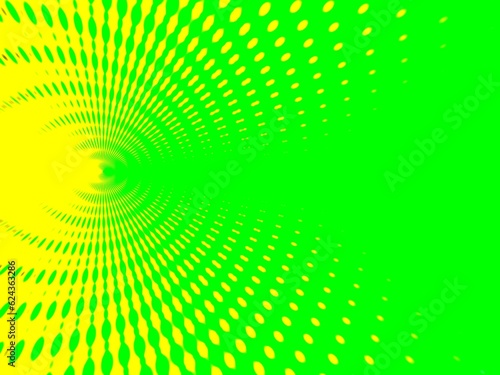 abstract background with circles yellow and green