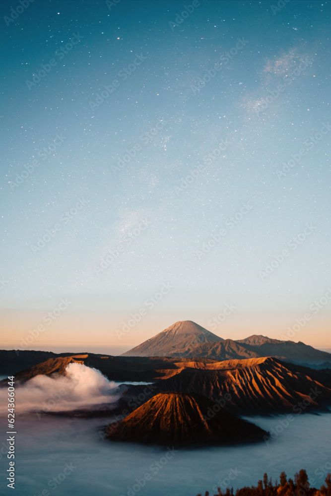 mountain at sunset