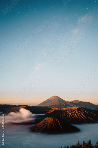 mountain at sunset
